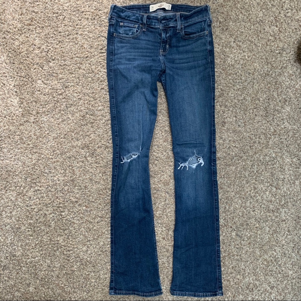 Hollister Distressed Boot Cut Jeans